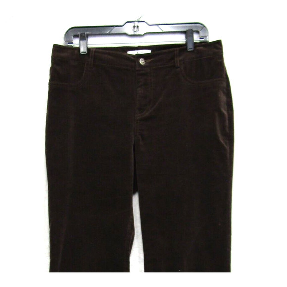 Cabi Pants Size 8 Women's Brown Velvet Velour Trouser Bootcut - Picture 4 of 10